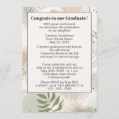 ボタニカルフローラボホ卒業 案内状 (裏面)