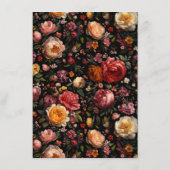 ボタニカルフローラムーディヴィンテージウェディングメニュー メニュー (裏面)