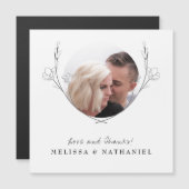 ボタニカルフローラリース写真ありがとう結婚さん (正面/裏面)