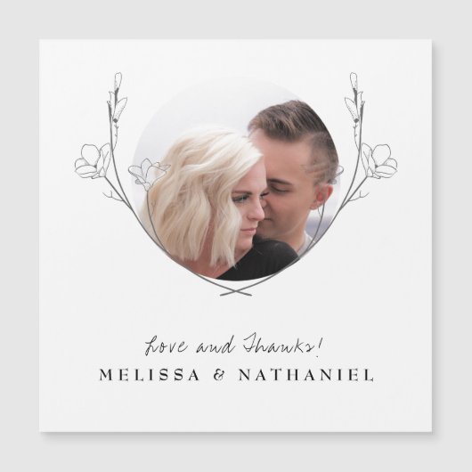 ボタニカルフローラリース写真ありがとう結婚さん (正面)