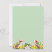 ボタニカルフローラ救ガーデンミント – ザ・デイト 招待状 (裏面)