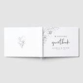 ボタニカルフローラ結婚イラストレーションズゲストブック ゲストブック (全面)