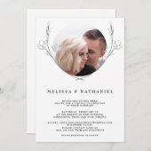 ボタニカルフローラ結婚バーチャル招待状 (正面/裏面)