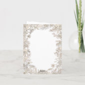 ボタニカルフローラ1 photo White Merry Christmas シーズンカード (裏面)