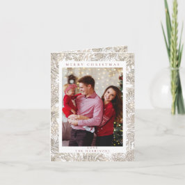 ボタニカルフローラ1 photo White Merry Christmas シーズンカード