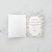 ボタニカルフローラ1 photo White Merry Christmas シーズンカード (内部)