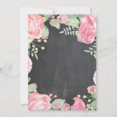 ボタニカルフローラ90番目の誕生日招待状 招待状 (裏面)