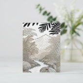 ボタニカルブラックレインフォレストラインスケッチ ポストカード (スタンド正面)