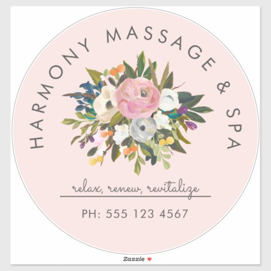 ボタニカルブリスエレガントフローラ曲線文字 |赤面 シール (シート)