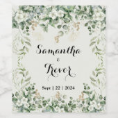 ボタニカルブリスガーデンワインラベル ワインラベル (シングルラベル)