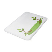 "ボタニカルブリスバスマット – 緑豊かなデザイン" バスマット (アングル)