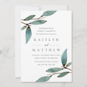 ボタニカルブリス結婚のリハーサルディナー 招待状 (正面)