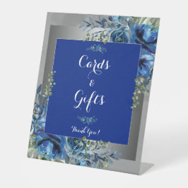 ボタニカルブリス：銀の注入ブライダルシャワー 台座サイン