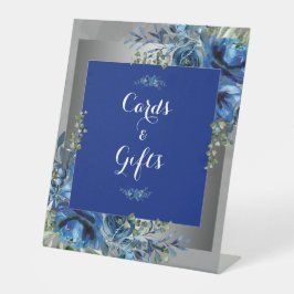 ボタニカルブリス：銀の注入ブライダルシャワー 台座サイン