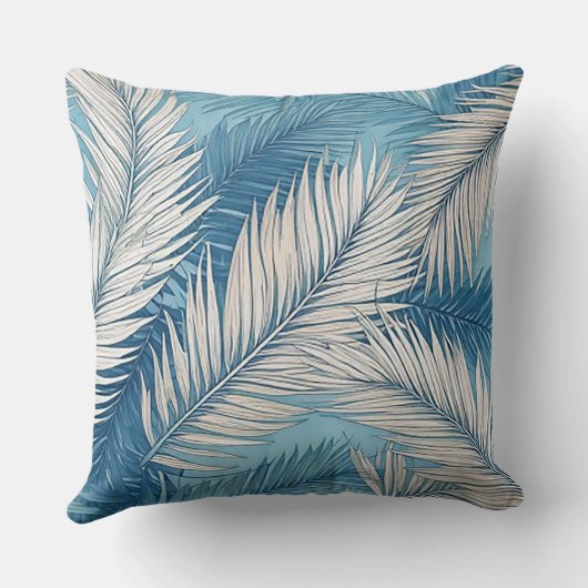 ボタニカルブリーズパームフロンズ装飾用クッション クッション (裏面)