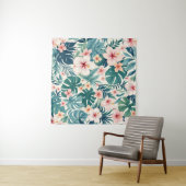 ボタニカルブリーズ – 熱帯フローラタペストリー タペストリー (インサイチュ(横))