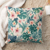 ボタニカルブリーズ – 熱帯フローラ装飾薬 クッション (ブランケット)