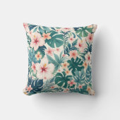 ボタニカルブリーズ – 熱帯フローラ装飾薬 クッション (正面)