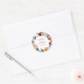 ボタニカルブルガンディオルガンゲリース結婚ズ ラウンドシール (封筒)