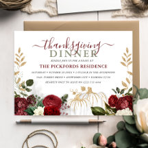 ボタニカルブルゴーニュフローラカボチャ感謝祭