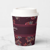 ボタニカルブルゴーニュ紅葉カスタマイズ 紙コップ (左)