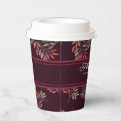 ボタニカルブルゴーニュ紅葉カスタマイズ 紙コップ (右)