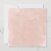 ボタニカルブルゴーニュ赤面水彩赤ちゃんシャワー 招待状 (裏面)