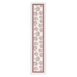 ボタニカルブルゴーニュ離れーベリーストライプズ ショートテーブルランナー