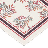 ボタニカルブルゴーニュ離れーベリーストライプズ ショートテーブルランナー (コーナー)