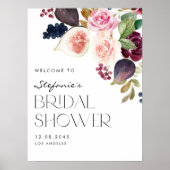 ボタニカルブルゴーニュ&フィグブライダルシャワーへようこそ ポスター (正面)