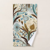 ボタニカルブルースとブラウンズ バスタオルセット (ハンドタオル)