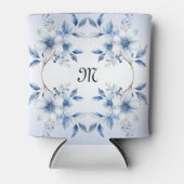 ボタニカルブルーフラワーズクーラーボックス 缶クーラー (正面)