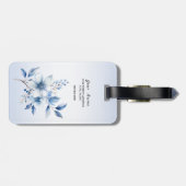 ボタニカルブルーフラワーズラゲッジタグ ラゲッジタグ (裏面横)