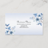 ボタニカルブルーフラワーズ名刺 名刺 (裏面)