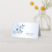 ボタニカルブルーフラワーズ座席表 プレイスカード (裏面)