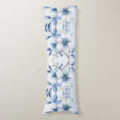 ボタニカルブルーフラワーズ抱き枕 ボディピロー (正面縦)