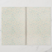 ボタニカルブルーフローラスクラップブックエフェメラ (裏面)