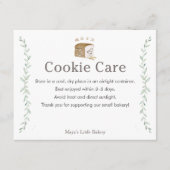 ボタニカルブレッドロゴCookie保存方法 サンキューカード (正面)