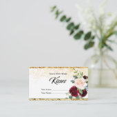 ボタニカルブーケどのように多くのキスブライダルエンクロス エンクロージャーカード (スタンド正面)