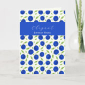 ボタニカルプラムコレクション誕生日 カード (正面)