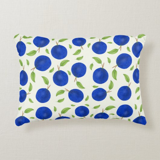 ボタニカルプラムコレクション アイボリー アクセントクッション (正面)