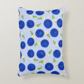 ボタニカルプラムコレクション ブルー アクセントクッション (正面(垂直))