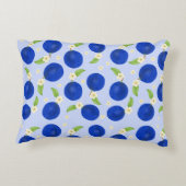 ボタニカルプラムコレクション ブルー アクセントクッション (裏面)