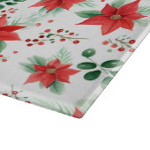 ボタニカルプリントレッドポインセティアス カッティングボード (角)