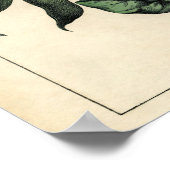 ボタニカルプリント – エンドウ&スカーレットランナービーン ポスター (角)