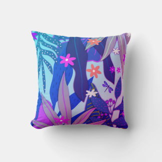 ボタニカルプリント#12マイアミ クッション