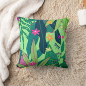 ボタニカルプリント#12レコレータ クッション (ブランケット)