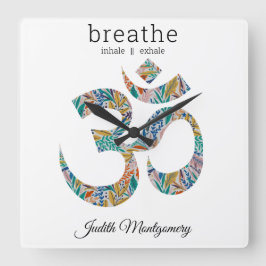 ボタニカルプリント, Om Symbol, 10.75 スクエア壁時計