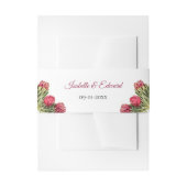 ボタニカルプロテアフローラ結婚式招待状 招待状ベリーバンド (正面例)