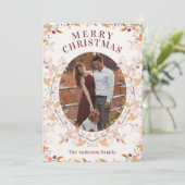 ボタニカルベリーフレーム写真ホリデーカード シーズンカード (スタンド正面)